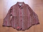 MERK: Kleertjes mooie gestreepte blouse rood / bruin ZGAN, Kinderen en Baby's, Kinderkleding | Maat 92, Meisje, Overhemd of Blouse