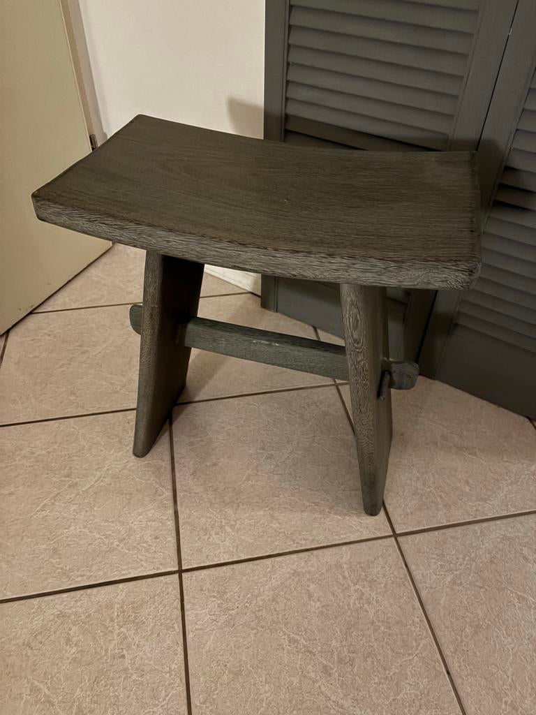 Japanse stijl houten krukje, Huis en Inrichting, Stoelen, Ophalen, Gebruikt, Hout, Eén