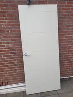 Binnendeur warm wit, Doe-het-zelf en Verbouw, Deuren en Horren, Ophalen of Verzenden, Binnendeur, 200 tot 215 cm