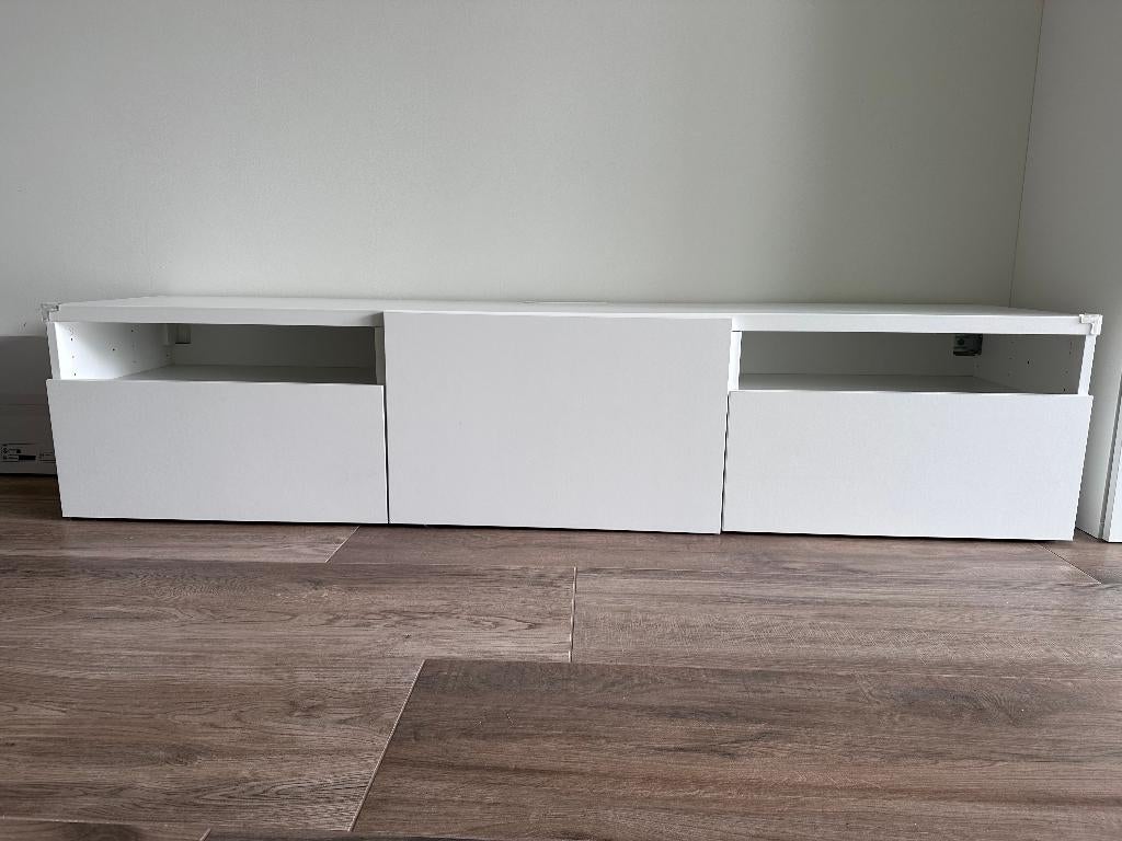 IKEA BESTA Tv meubel, Ophalen, 150 tot 200 cm, Zo goed als nieuw, Minder dan 100 cm