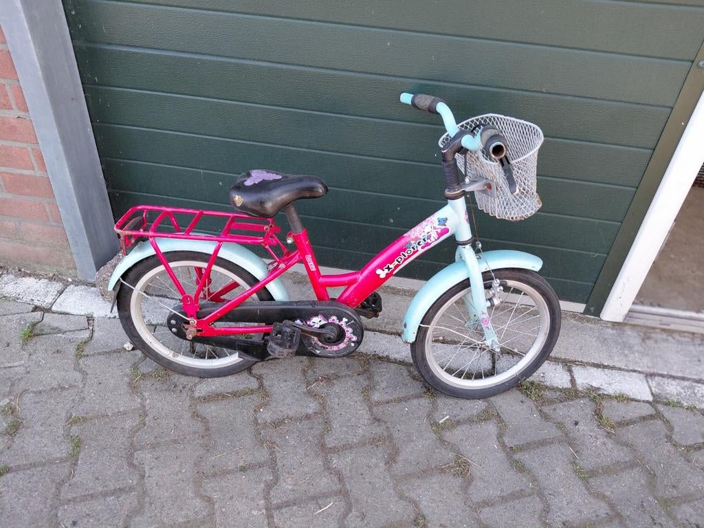 Meisjes fiets 16 inch, Ophalen, Gebruikt, 16 tot 20 inch