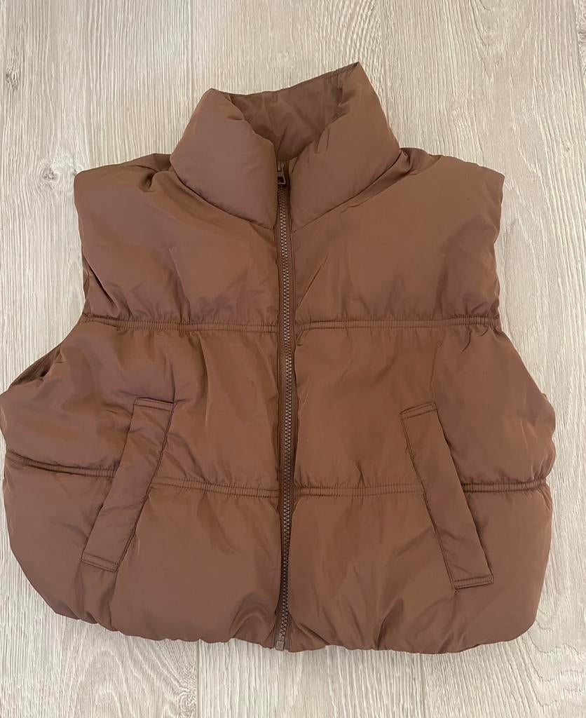 Bodywarmer H&M maat 38, Ophalen of Verzenden, Gedragen, Maat 38/40 (M), Bruin