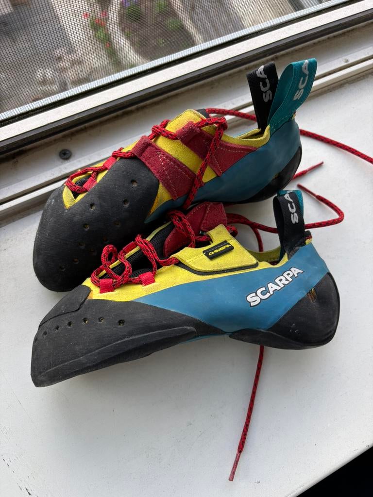 Scarpa Chimera maat 40, Sport en Fitness, Klimsport, Ophalen, Zo goed als nieuw, Klimsportschoenen