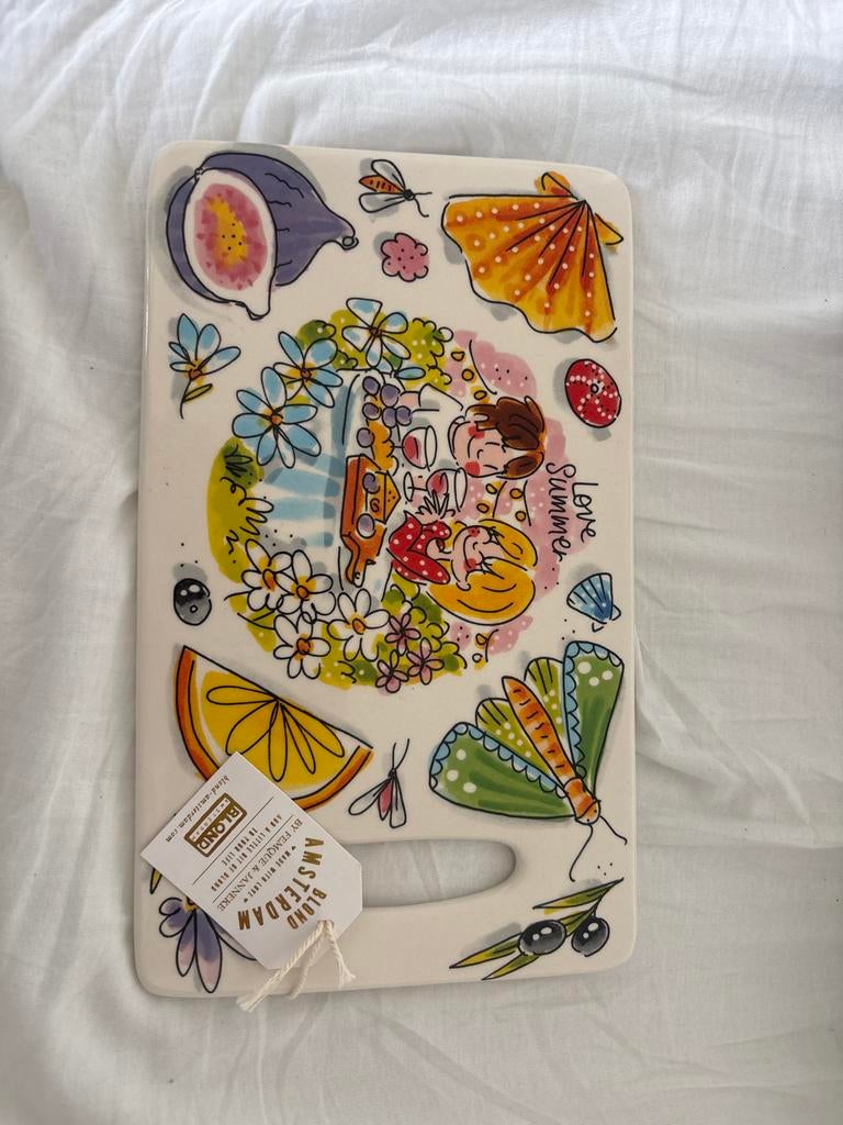 Blond Amsterdam snijplank Love Summer, Snij-/serveerplank, Nieuw, Steen/keramiek, Meerkleurig