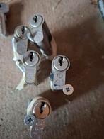 5 cilindersloten met gelijksluitende sleutel (Nemef/CES), Ophalen of Verzenden