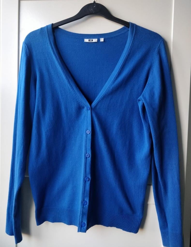 Kobalt blauw vestje met V-hals WE maat m, Kleding | Dames, Truien en Vesten, Maat 38/40 (M), Blauw, WE, Ophalen of Verzenden