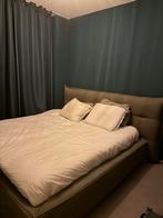 Bedombouw Bolzano 180x200 groene stof met Auping spiralen, Ophalen, Gebruikt, Tweepersoons, 180 cm