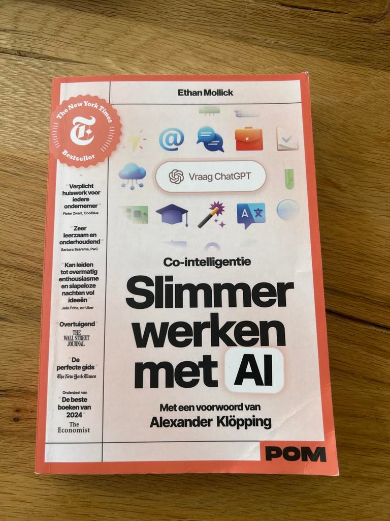 Slimmer werken met AI - Ethan Mollick, Boeken, Informatica en Computer, Ophalen of Verzenden, Zo goed als nieuw, Overige onderwerpen
