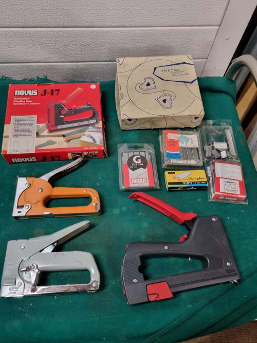 handtackers nietapparaten vier stuks, Ophalen of Verzenden, 'T Olde Gre-j, Info@toldegrej.nl, Endepoelstraat 20f Didam