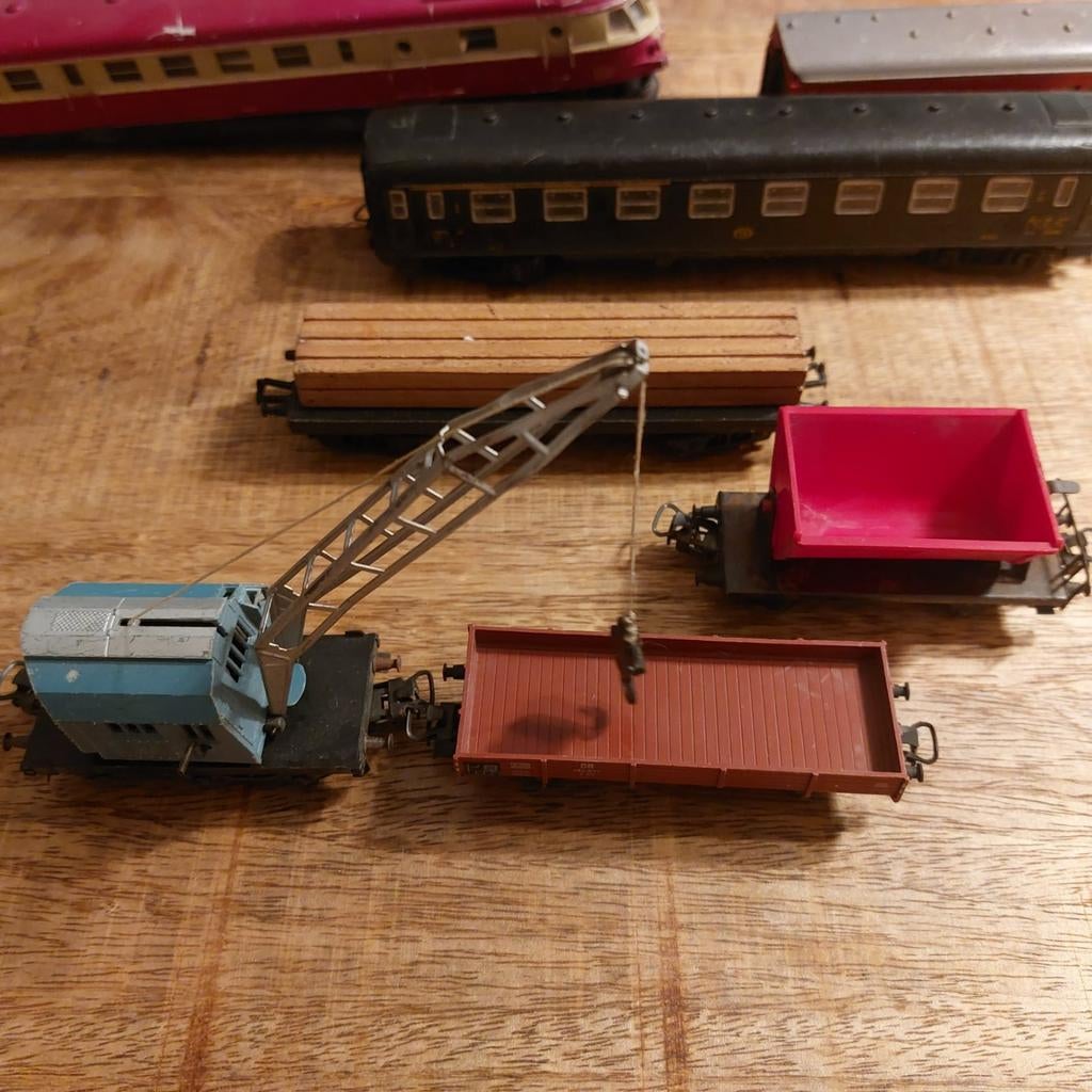 Partij trein toebehoren en treinen - Märklin, Jou, Hobby en Vrije tijd, Modeltreinen | H0, Ophalen, Wisselstroom, Analoog, Märklin