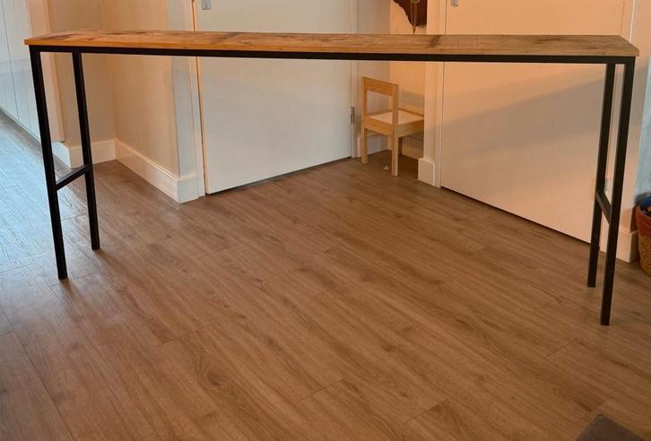 Bedtafel, Huis en Inrichting, Slaapkamer | Bedden, Zo goed als nieuw, Tweepersoons, Metaal, Ophalen