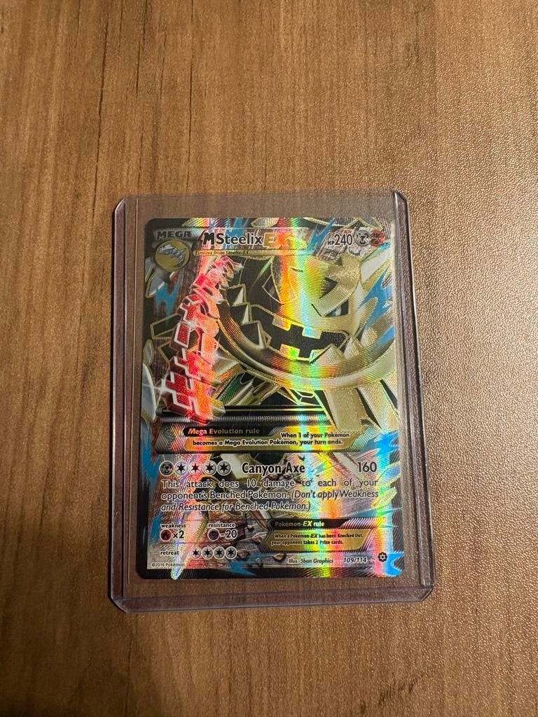MSteelix Ex Pokémon kaart, Hobby en Vrije tijd, Verzamelkaartspellen | Pokémon, Ophalen of Verzenden, Zo goed als nieuw, Losse kaart