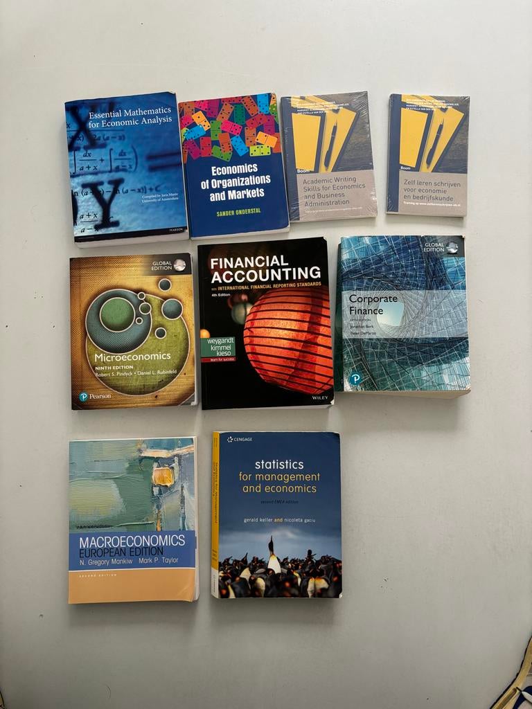Studieboeken EBE (Economics and Business Economics) eerste j, Boeken, Studieboeken en Cursussen, Gelezen, WO, Gamma, Ophalen of Verzenden