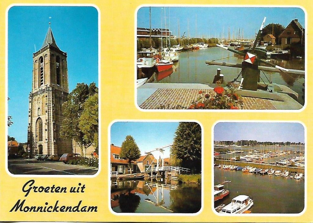 Monnickendam- -4-luik., Verzenden, 1980 tot heden, Gelopen, Noord-Holland