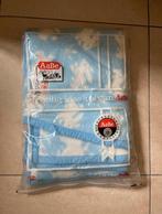 Vintage AaBe deken – lichtblauw met konijntjes – superzacht, Verzenden