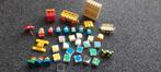 Vintage Duplo set met poppetjes, karren en blokken, Ophalen of Verzenden, Gebruikt, Losse stenen, Duplo