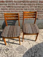 Twee vintage mid century Centa stoele, Huis en Inrichting, Stoelen, Gebruikt, Twee, Bruin, Twee vintage mid century Centa stoelen retro jaren 70