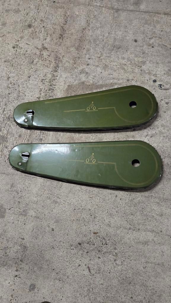 2x groen lakdoek kettingkast retro, Fietsen en Brommers, Fietsonderdelen, Ophalen of Verzenden, Nieuw