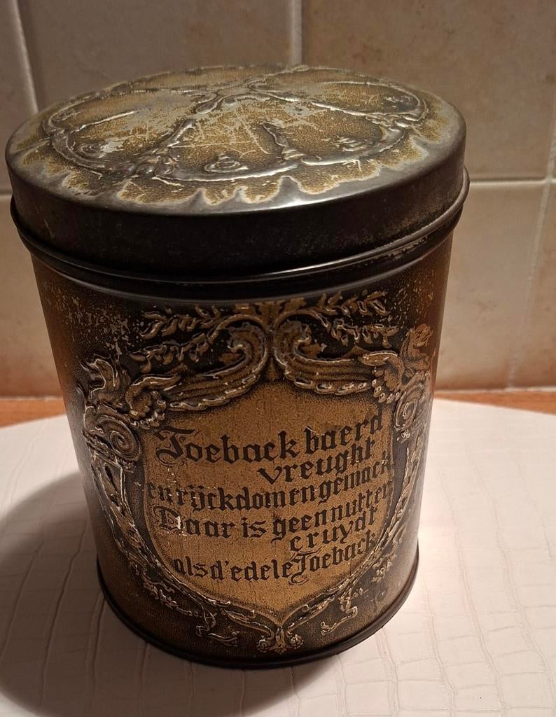 Tabaksblik Rossem's Troost R dam, Verzamelen, Blikken, Overige, Ophalen of Verzenden