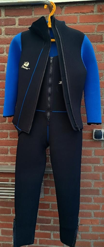 Te koop 2-delig duikpak merk Beaver maat L, Watersport en Boten, Duiken, Ophalen of Verzenden, Gebruikt, Duikpak