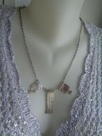 zilveren ketting met oud bijbelslot [166], Verzenden, Zilver, Ketting