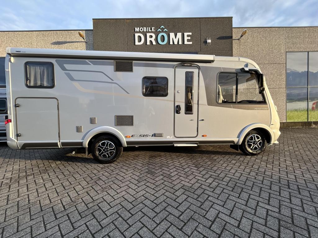 Hymer Exis-i 580 180PK automaat en Full Options,, Caravans en Kamperen, Ringverwarming, Fiat, Tot en met 2, Treinzit