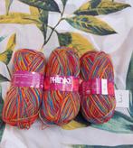 3 bollen  gekleurd (Phildar), Ophalen of Verzenden, Nieuw, Breien of Haken, Wol of Garen