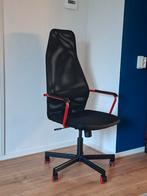 Huvudspelare bureau stoel game stoel Ikea, Huis en Inrichting, Ophalen, Zwart, Zo goed als nieuw, Gaming bureaustoel