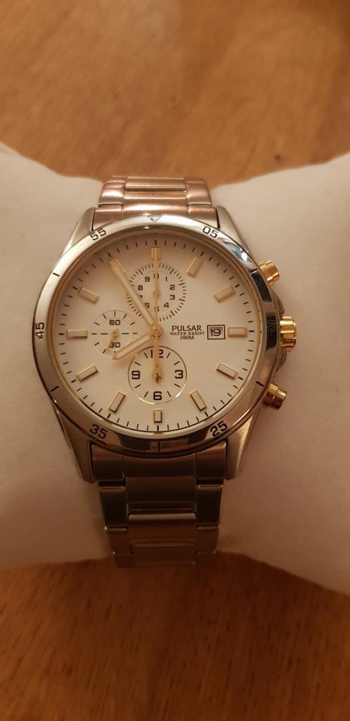 Pulsar herenhorloge , groot !, Overige merken, Staal, Staal, Polshorloge
