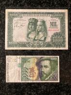 Setje Spanje 2 x 1000 pesetas, Ophalen of Verzenden, Overige landen, Setje