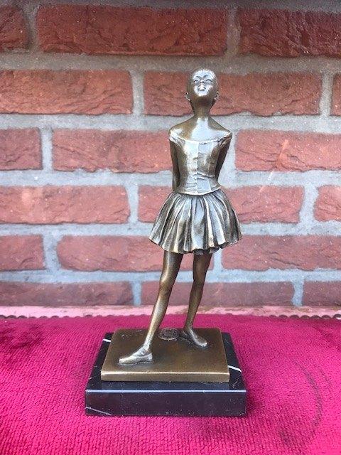 La danseuse de quatorze ans, brons en marmer, Ophalen of Verzenden, Brons