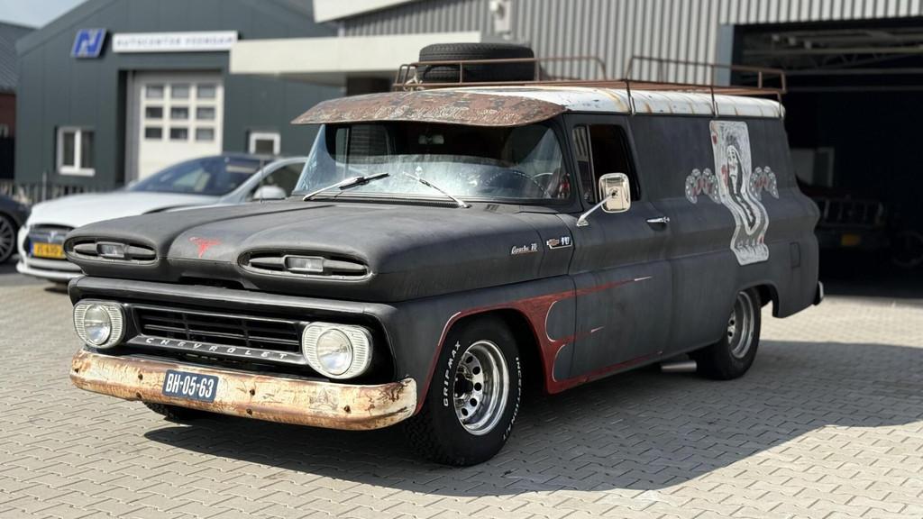 Chevrolet USA C10 V8 Apache panelvan 1962 NL Kenteken, Automaat, Gebruikt, 1907 kg, Leder