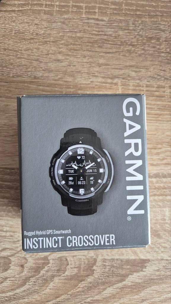 Garmin Instinct Rugged Hybrid GPS Smartwatch, Zwart, Nieuw, Ophalen of Verzenden, GPS