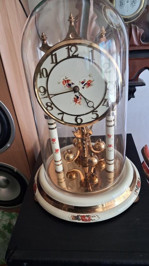Te koop vintage pendule stolpklok 100 procent goed, Ophalen, Zo goed als nieuw, Overige typen