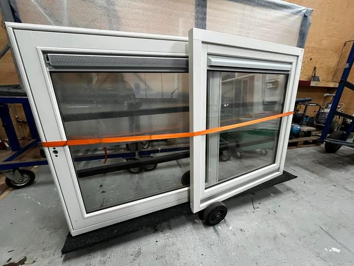 2 inhaakkozijnen met dubbelglas, Doe-het-zelf en Verbouw, Glas en Ramen, Nieuw, Gevelraam of Ruit, 80 tot 120 cm, 80 tot 120 cm