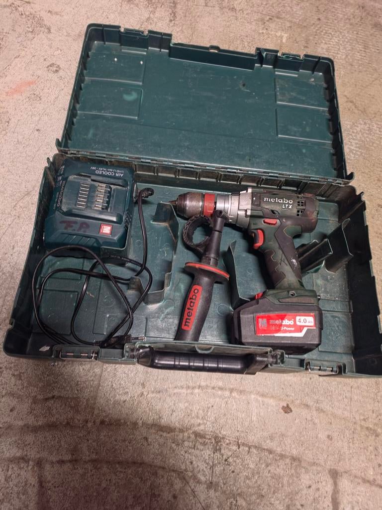 Metabo SB18LTX Quick 18v accu schroefboormachine, Ophalen of Verzenden, Gebruikt, Boor- en Schroefmachine