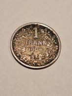 munt België 1 franc 1904 N (zonder punt) zilver, Zilver, Ophalen of Verzenden, Losse munt, Zilver