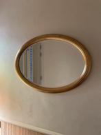 Ovale spiegel met gouden rand, Ophalen, Ovaal, 50 tot 100 cm