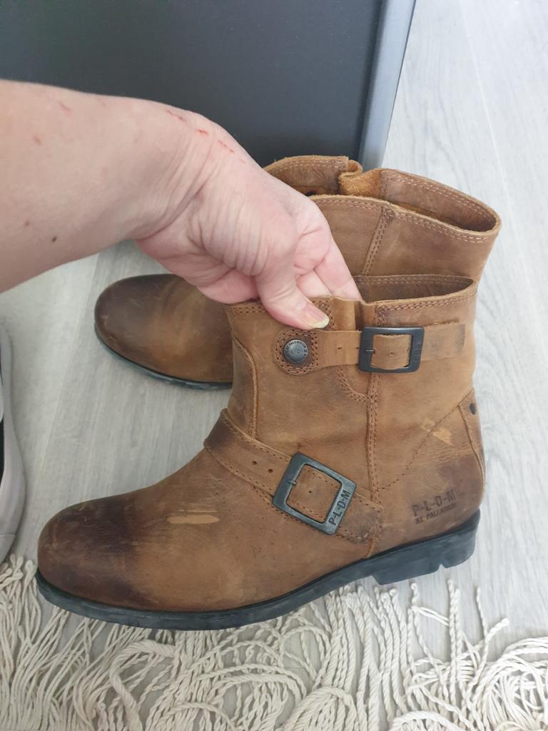 PLDM by Palladium leren enkellaarzen, PLDM by Palladium, Bruin, Lage of Enkellaarzen, Ophalen of Verzenden