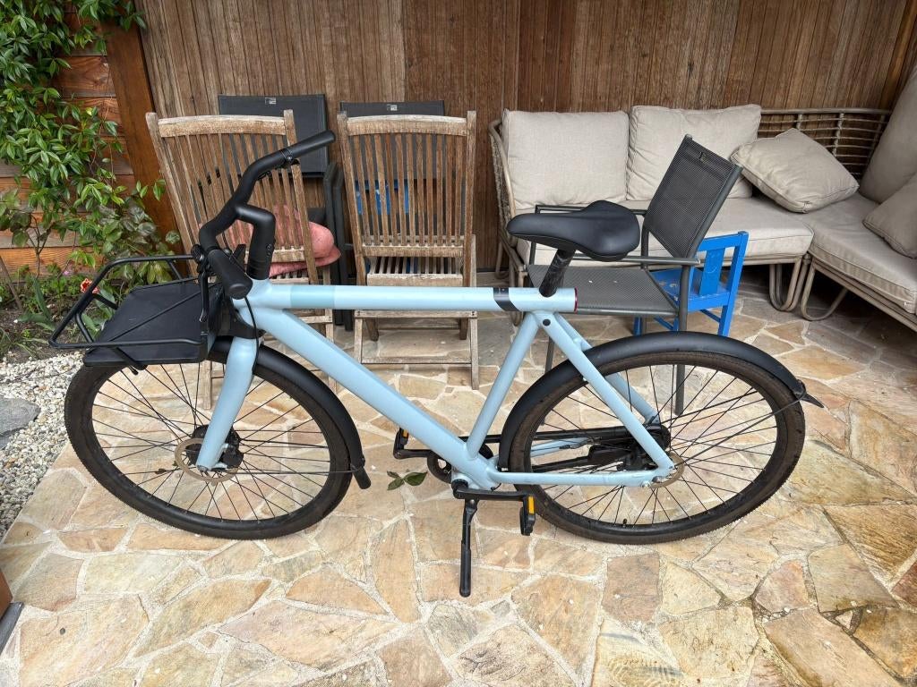 VanMoof S3 Blauw Inclusief Front Carrier|Maar 381,5 Km|, Fietsen en Brommers, Versnellingen, Nieuw, 57 tot 61 cm, Schijfrem