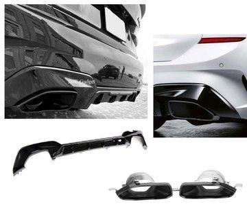 BMW G20 G21 M340 Performance styling Diffuser Uitlaat Zwart, Auto diversen, Tuning en Styling, Ophalen