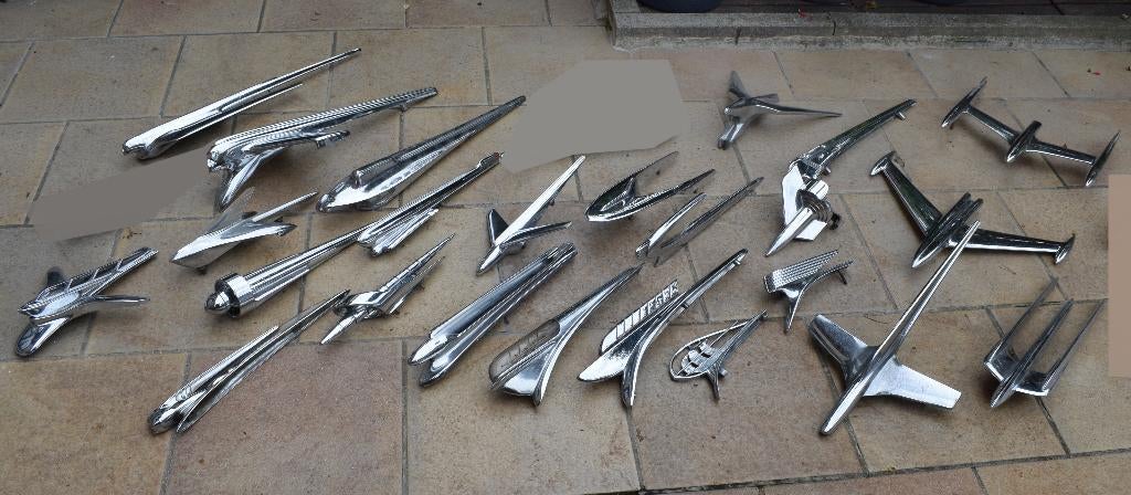 verzameling 24 Amerikaanse auto motorkap ornament, Ophalen