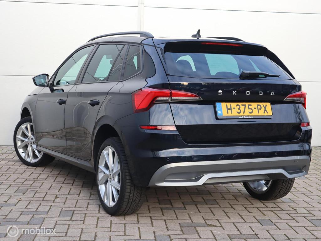 Skoda Kamiq 1.0 TSI Sportline CarPlay Automaat Stoelverwarmi, Stof, Gebruikt, Adaptive Cruise Control, Zwart
