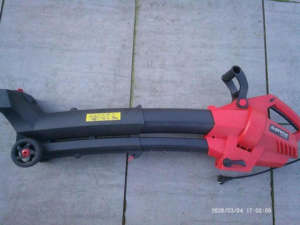 Gamma Bladblazer, type: 36-VS, Tuin en Terras, Bladblazers, Zo goed als nieuw, Handgedragen, Elektrisch, Met opvangzak, Met versnipperfunctie