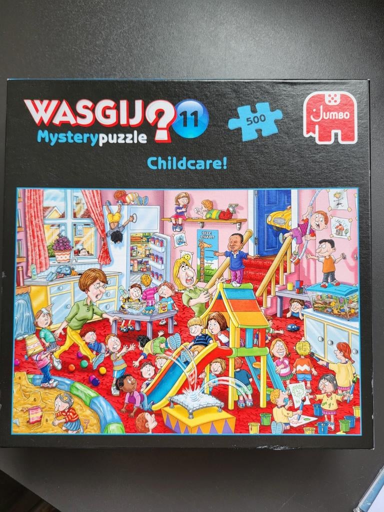 Jumbo Wasgij puzzels nummer 8 en 11, 500 stukjes, Ophalen of Verzenden, 500 t/m 1500 stukjes, Zo goed als nieuw