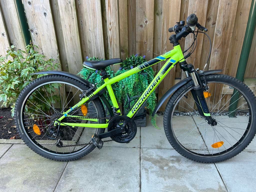 24 inch B’twin Rockrider st 500, Fietsen en Brommers, Fietsen | Jongens, Ophalen, Zo goed als nieuw, 24 inch, Versnellingen