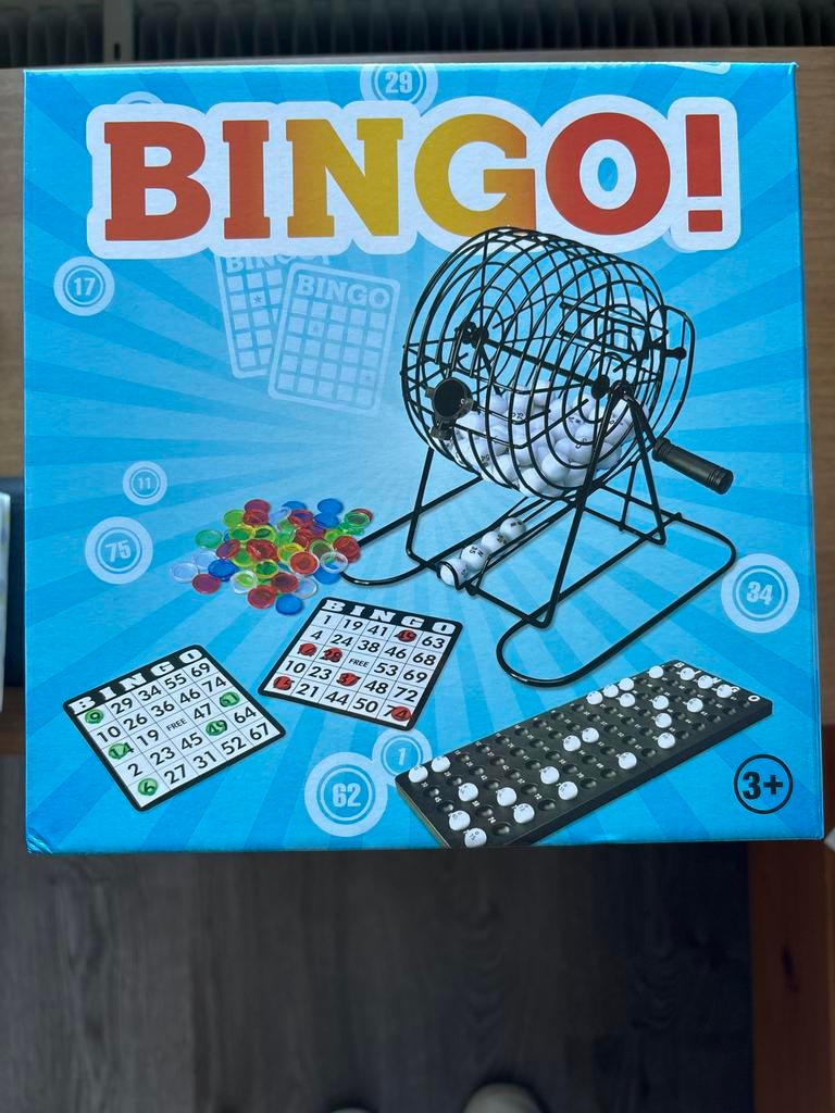 Bingo Spel met Metalen Rad en Kaartjes, Vijf spelers of meer, Ophalen of Verzenden, Nieuw