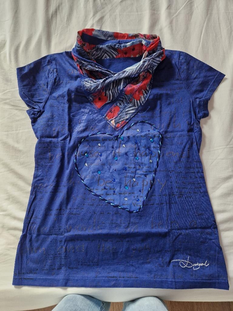 Desigual, s, Paars, Ophalen of Verzenden, Zo goed als nieuw, Korte mouw