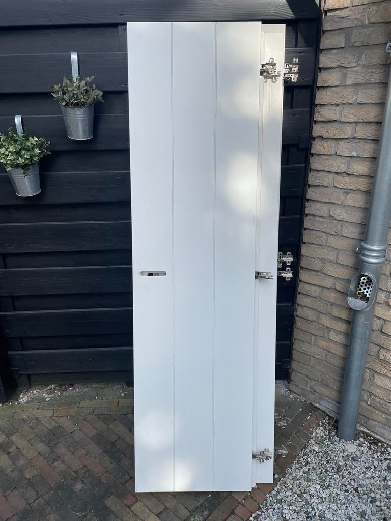 6 Witte massief houten kastdeuren Woood (46x175,5 cm) incl., Ophalen, Minder dan 50 cm, Gebruikt, 150 tot 200 cm