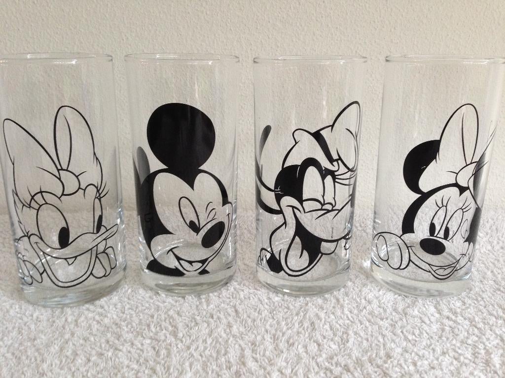 😀4 DISNEY Verschillende LONGDRINK GLAZEN/ Limonade/Water., Verzamelen, Glas en Borrelglaasjes, Ophalen of Verzenden, Zo goed als nieuw